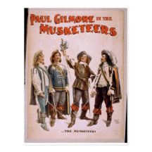 Die Musketiere, Retro Theater "Pauls Gilmore" Postkarten
