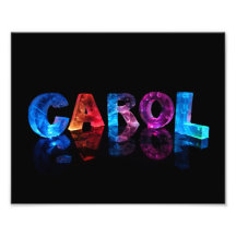 Die Namenscarol in den Lichtern 3D Photographien