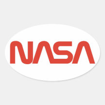Die NASA-Wurm-Logo Aufkleber