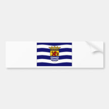 Die niederländische Zeeland-Flagge Autosticker