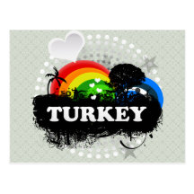 Die niedliche fruchtige Türkei Postkarten