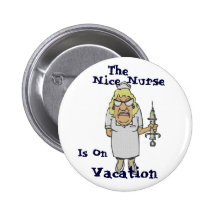 Die Nizza Krankenschwester ist auf Ferien Anstecknadel