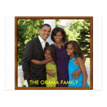 DIE OBAMA-FAMILIE POSTKARTEN