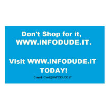 Die offizielle WWW.iNFODUDE.iT Geschäfts-Karte! Visitenkartenvorlagen