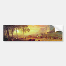 Die Oregon-Spur, Albert Bierstadt Auto Aufkleber