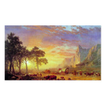 Die Oregon-Spur - Albert Bierstadt Visitenkarte