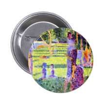 Die Paare durch Georges Seurat, Vintager Pointilli Buttons