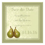 Die perfekten Birnen-Save the Date Grenzen Personalisierte Ankündigungskarte