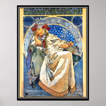 Die Prinzessin Alphonse Mucha Poster