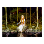 Die Prinzessin im Wald Postkarte