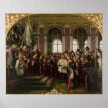 Die Proklamation von Wilhelm Posterdruck
