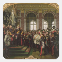 Die Proklamation von Wilhelm Quadratsticker