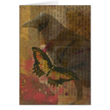 Die Raben-Schmutz-Collage Karten