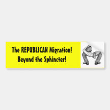 Die REPUBLIKANISCHE Migration! Auto Sticker