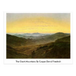 Die riesigen Berge durch Caspar David Friedrich Postkarte