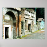 Die Ruinen von Pompeji - Markt mit Tempeln Posterdrucke
