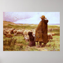 Die Schäfer ~ Julien Dupré ~ feine Kunst-Leinwand Posterdrucke