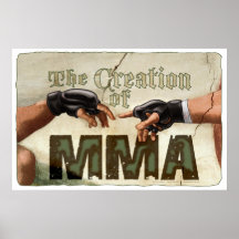 Die Schaffung der MIXED MARTIAL ARTS Plakatdruck