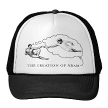 Die Schaffung von Adam (Gott) Baseball Mützen