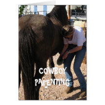 Die Schuhe der Kinder - CowboyParenting Grußkarte