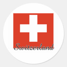 Die Schweiz-Flaggen-Entwurf Aufkleber