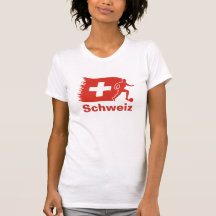 Die Schweiz-Fußball-Flagge Tshirt