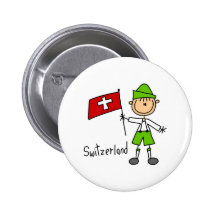 Die Schweiz-Knopf Anstecknadelbutton