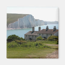 Die sieben Schwestern, Cuckmere Hafen, Sussex Kühlschrankmagnet