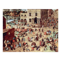Die Spiele der Kinder durch Bruegel D. Ä. Pieter ( Ankündigungskarten