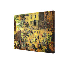 "Die Spiele Kinder" Pieter Bruegels - 1560 Leinwand Drucke
