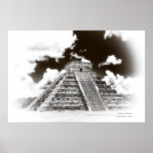 Die Spitze von EL Castillo Posterdrucke