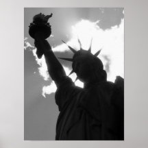 Die Statue Posterdruck