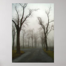 Die Straße durch den Friedhof Poster
