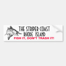 DIE STRIPER-KÜSTE, RHODE ISLAND AUTO STICKER