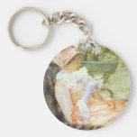 Die Tasse Tee, Porträt von Lydia, Mary Cassatt Schlüsselanhänger