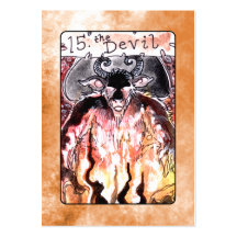 Die Teufel-Tarot-Karte Visitenkarte