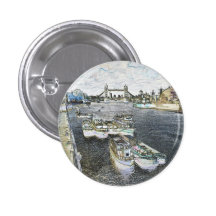 Die Themse-Kunst Anstecknadelbutton