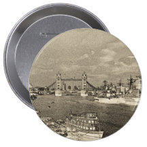 Die Themse-Kunst Anstecknadelbutton
