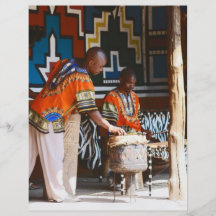 Die Trommel-Schläge von Afrika Individuelle Flyer