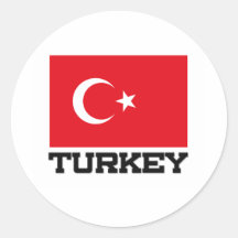 Die Türkei-Flagge Aufkleber