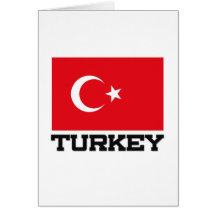 Die Türkei-Flagge Karten
