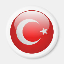 Die Türkei-Flagge Kühlschrankmagnet