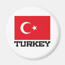Die Türkei-Flagge Kühlschrankmagnete