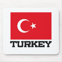 Die Türkei-Flagge Mousepad