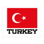 Die Türkei-Flagge Postkarten