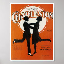 Die ursprüngliche Lied-Blatt-Abdeckung Charlestons Poster