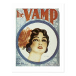 Die Vamp2 Vintage Songbook-Abdeckung Postkarte