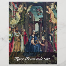 Die Verehrung der Könige bis Januar Gossaert (best Flyerdesign