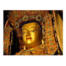 Die vergoldete Jowo Buddha Statue, Jokhang Tempel, Postkarte