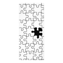Die vermisste Puzzlespiel-Stück-Hintergrund-Schabl Ankündigung